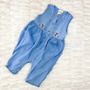 Vintage baby Laura Ashley Mother & Child floral embroidered jumper - 18 months